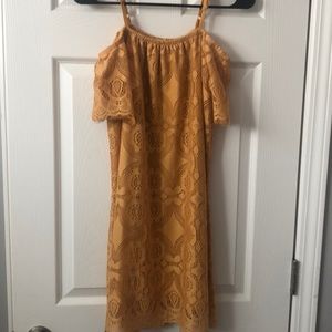 Yellow Off-The Shoulder Dress